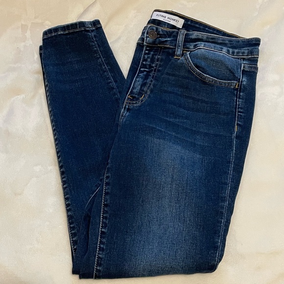 Flying Monkey Denim - Flying Monkey Skinny Jeans High-Rise Dark Wash Denim Women’s Size 30